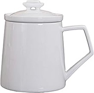 CAPIJIONG 500ml/17oz Chinese style cultural and creative ceramic mug microwave oven can be used with