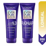 Loreal EverPure Purple Shampoo / Conditioner / Sulfate-Free Formula Color-Treated Hair, 200ml