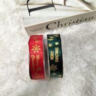 2CM CHRISTMAS RIBBON BY THE METER