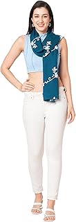 Women's Rayon Embroidered Scarf – Lightweight, Breathable, and Elegant (28x72 inches / 70x180 cm) in