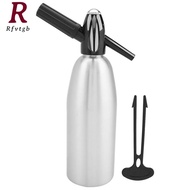 Soda Water Bottle 1L Portable Soda Syphon Bottle Soda Maker with Pressure Regulator for DIY Mojitos 
