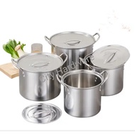 Stainless Steel Tall Stock Pot Deep Soup Pot Casserole Cooking High Quality Stainless Steel