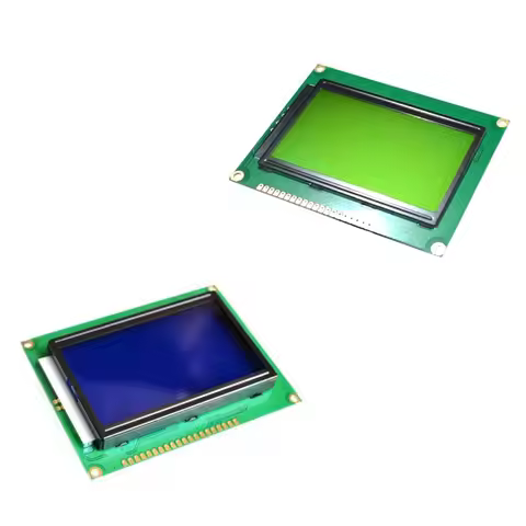 LCD Board Yellow Green Screen 12864 128X64 5V blue screen display ST7920 LCD module for arduino 100%