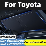 Toyar Car Windshield Shading Plate for Toyota C-HR CHR 2016-2023 Sun Shade Sun Protection Car Accessories Interior