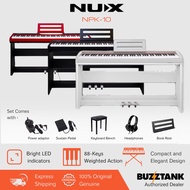 NUX NPK-10 88 Key Digital Piano With Wooden Stand And Bluetooth Connectivity Weighted Keyboard (NPK1