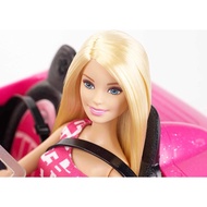 MERAH BARBIE TOY SET SALE WITH 2-SEATER CONVERTIBEL CAR, PINK, SHINY, APPEARANCE