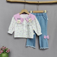 Sleeping bunny in collar Suit