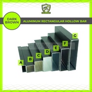 Aluminium Rectangular Hollow Bar   MB Brown Colour  Bar Berongga Aluminium  Aluminium Hollow Bar  铝框