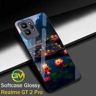 Glossy Softcase Realme GT 2 Pro [GM56] Protective Mica Casing hp Case Gt 2Pro Glitter Glass Rubber S