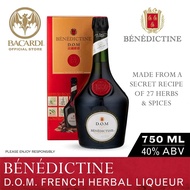 Benedictine D.O.M. French Liqueur - 750ml / 75cl, 40% ABV - Aromatic and Floral Liqueur Distilled in