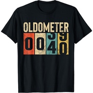 Funny 40 Years Old Oldometer Vintage 40Th Birthday Odometer Gift Unisex T-Shirt