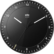 Braun BC17B-DCF Classic Large Radio-Controlled Wall Clock Central European Time Zone (MEZ/GMT+1) wit