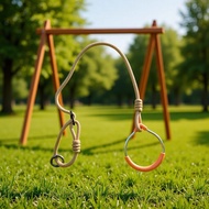 Adjustable Length Fitness Ring Outdoor Playground Accessories Swing Ring Small Area Park Activities 