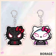 BORAG Keyring, Sanrio Hello Kitty Keychain,  Spiderman Kawaii Acrylic Anime Pendant School Bag Pen Bag