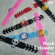 [READY STOCK] 17CM 4 SLOT FaceMask Extension Earhook Extender Silicon Buckle Adjustable