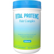 Vital Proteins Collagen Peptides + Biotin 10000mcg Hair Complex, Hair Growth Supplement - Clinically