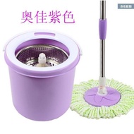 S-T🔰V6OQHand Pressure Double Drive Spin-Dry Mini Rotary Mop Bucket Single Bucket Mop Single Tube Mop Small Spin-Dry Mop