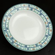 義大利品牌Tognana Porcelain  crafted in Italy 藍色花卉 陶瓷 餐盤 深盤