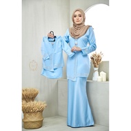 BAJU KURUNG MODEN PLUS SIZE KURUNG SEDONDON IBU ANAK BAJU RAYA 2024 RANIAR BABY BLUE BLACK OLIVE GREEN BUDAK KIDS RV