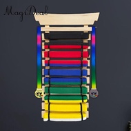 MagiDeal Wood Karate Belt, Display Rack, Martial Arts, Wooden, Belt Holder, Hanging Display, Martial