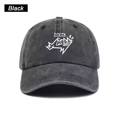 Kpop NEXZ The 2nd Single Album Mmchk Baseball Cap Washed Printed Trucker Style Unisex Cotton Streetw