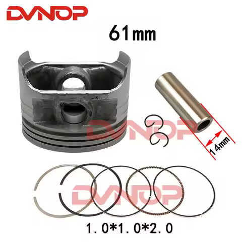 Motorcycle piston ring kit For 61mm 15P V125 GSR125 big bore