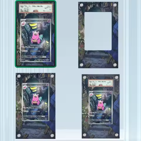 Acrylic Rare Psa Card Display Case Collection Card for Ptcg Slowbro Diy Display Rack Collection Artw