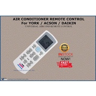 Replacement for Daikin/York/Acson Aircond Remote