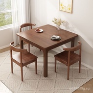 Mahjong Table Dining Table Tea Table Home Table Playing Card Table Solid Wood Legs Small Apartment D