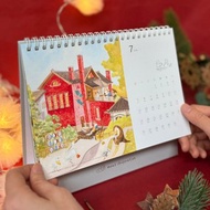 2026臺灣動物漫遊桌曆/大格子書寫超方便/聖誕新年禮/購買贈畫卡