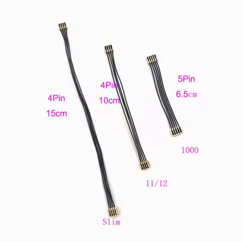 Pulled 4 Pin P 5Pin ower Supply Connector Cable Replacement for PS4 1000 / 1100/12XX/ Slim