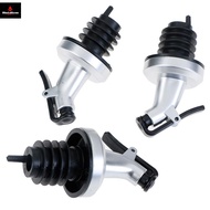 3pcs Stainless Steel  Bottle Stopper Liquor Bottle Pourer Stopper Dispenser