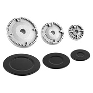 3 Piece Gas Stove Burner Caps and Burner Replacement Kit As Shown Metal Fit Most Gas Stove Burners