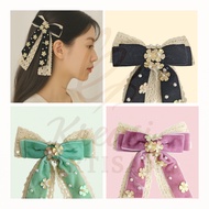 Aurelia Lace Hairclip – Aurelia Ribbon Clip with Lace Accents