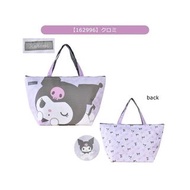 全新日本Sanrio Kuromi 超輕 只有200g保冷袋 仲有kuromi melody cinnamoroll 輕便拉鍊 保冷可摺環保袋，超市環保購物袋，可帶旅行上飛機 設計完全係超級市場購物籃