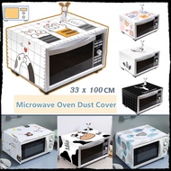 Microwave Oven Dust Cover Waterproof Dustproof Easy To Clean Household Appliances Kitchen Decoration