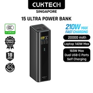 [CCC Power Bank] CUKTECH 15 Ultra Power Bank 210W Fast Charging 20000mAh Powerbank Portable Charger 