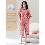 baju tidur sexy nipis sexy sleep women Piyama pakaian rumah MM 200jin lemak kapas wanita