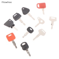 Fitow 10 key Machinery Master key Set For Kubota Komatsu Kobelco Machinery Digger FE