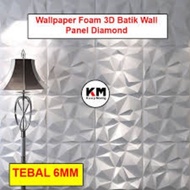 WHITE DIAMOND FOAM PANEL WALLPAPER
