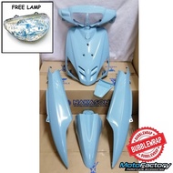 YAMAHA EGO V1 COVER SET BODY COVER SET CORAL BLUE (FREE HEAD LAMP) #READY STOCK