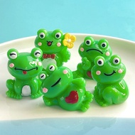 Three-dimensional Cartoon Frog Resin Accessories Handmade DIY Cream Glue Keychain Phone Case Micro L