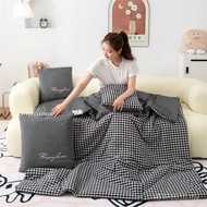 Dual-use Quilt Two-in-One Office Office Quilt Air Conditioning Quilt Pure Cotton Blanket A947 Pillow