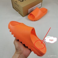 100% Original selipar lelaki 【With box】2021 New color Adidas Yeezy SLIDE Orange Slipper Sandals