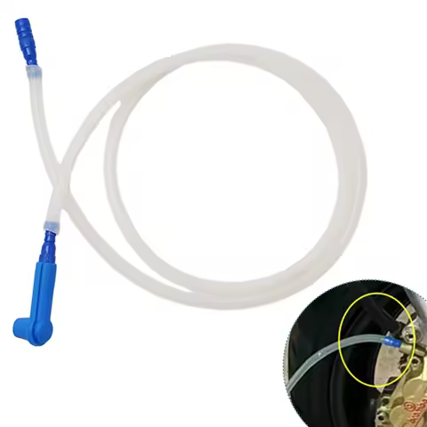 1 Set Brake Fluid Hose Fluid Bleeding Hose Brake Fluid Bleeder Bleeding Hose Connectors Universal Br