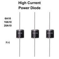 (10pcs) 6A10 10A10 20A10 Rectifier Diode Power Diode - R-6 - 6A Diode 10A Diode 20A Diode 1000V Diod