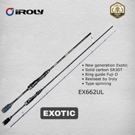 Iroly Exotic 662UL 2-6lb Fishing Rod fuji O solid carbon Fishing Rod Fish Cage