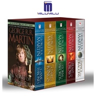 5Pcs A Game of Thrones 5-Book Boxed Set A Clash of Kings A Storm of Swords A Dance with Dragons (A S