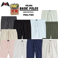 (3.3) HM Basic Plain Pants Black Drak Grey Coksu Cream Light Blue Navy Mint Army Pink FREE Paper Bag