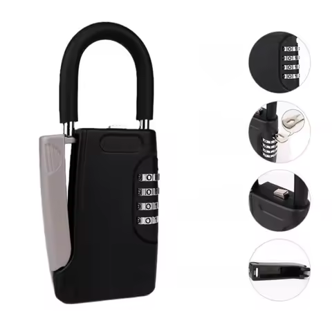 Metal Secret Key Box Outdoor Weatherproof Hidden Key Storage Box for Home Villa Caravan Real Estate 